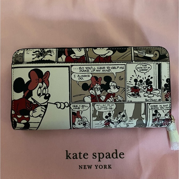 ♠️♠️KATE SPADE ♠️ ♠️ New York Disney X Mickey Mouse wallet NWT - Picture 2 of 6
